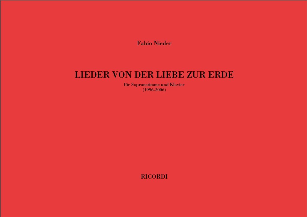 Lieder Von Der Liebe Zur Erde